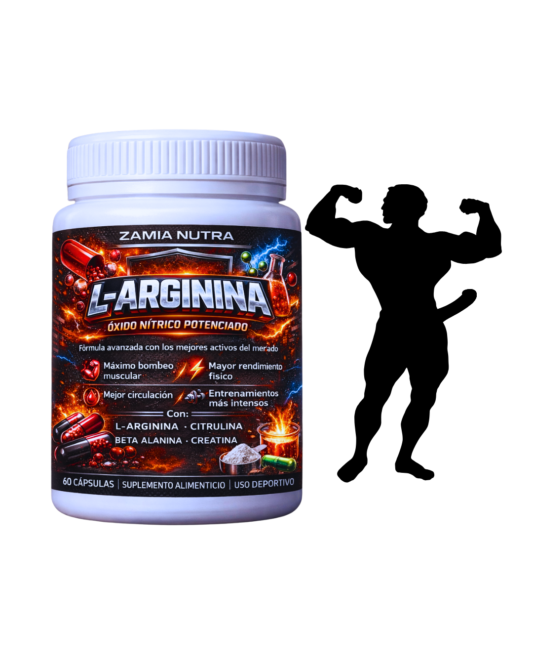 L-ARGININA ZAMIA NUTRA - ÓXIDO NÍTRICO